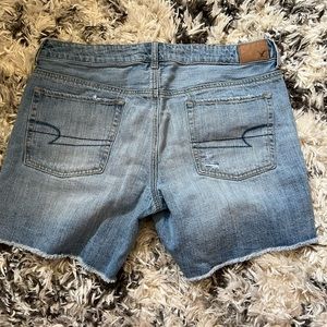 American Eagle distressed denim shorts size 12